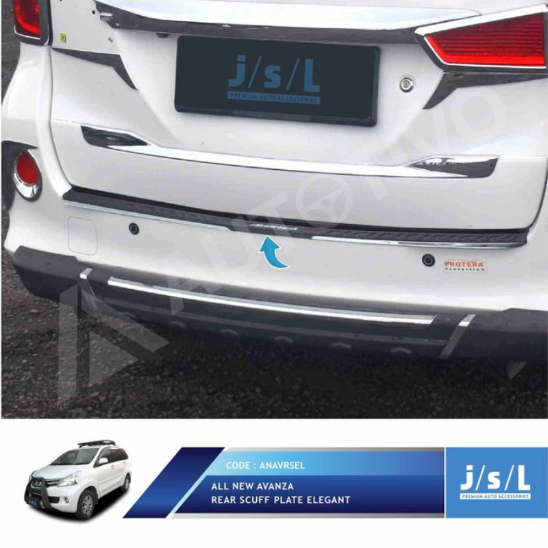 Sillplate Belakang Grand All New Avanza Model Elegant Rear Scuff