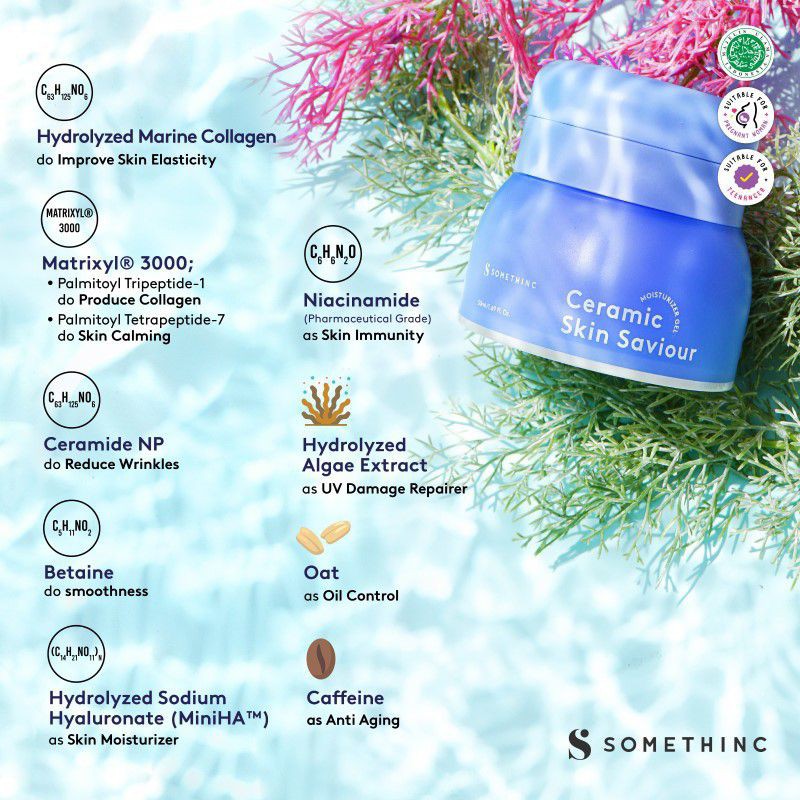 ORIGINAL ! SOMETHINC CERAMIC SKIN SAVIOR MOISTURE GEL