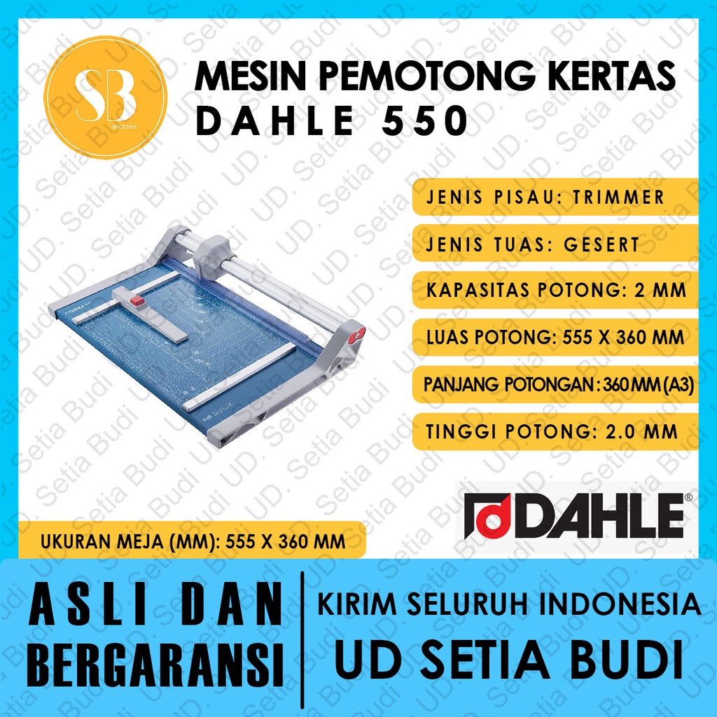 Mesin Pemotong Kertas DAHLE 550 Asli dan Bergaransi