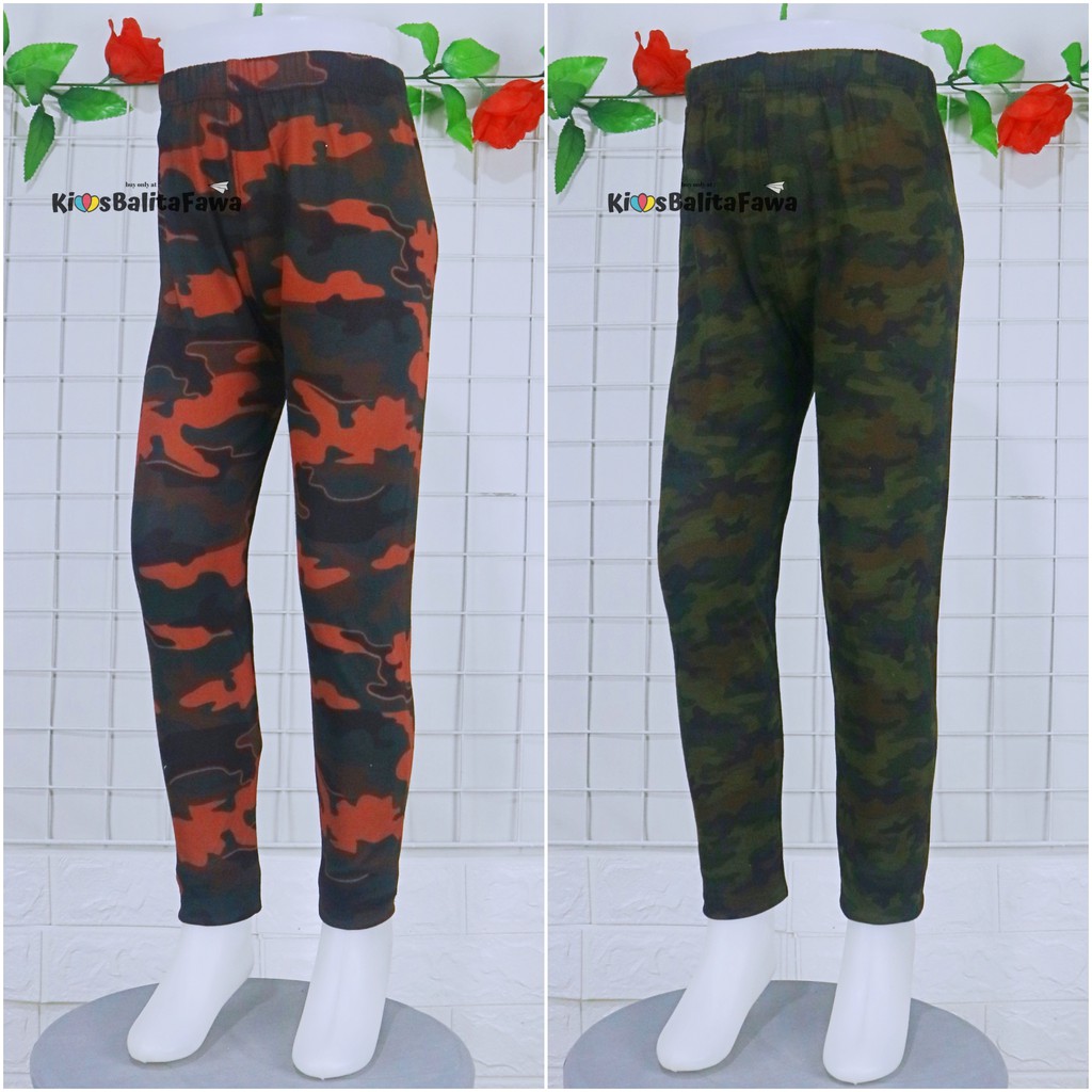 ARMY Pants uk 10-12 Tahun / Legging Anak Panjang Laki Perempuan ABRI Celana Bawahan Murah Leging