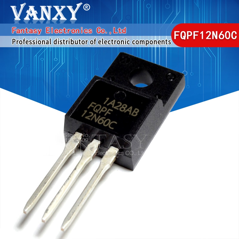 (Ready Stock) 50PCS FQPF12N60C TO-220 12N60C 12N60 TO220 FQPF12N60 TO-220F transistor MOS FET Baru