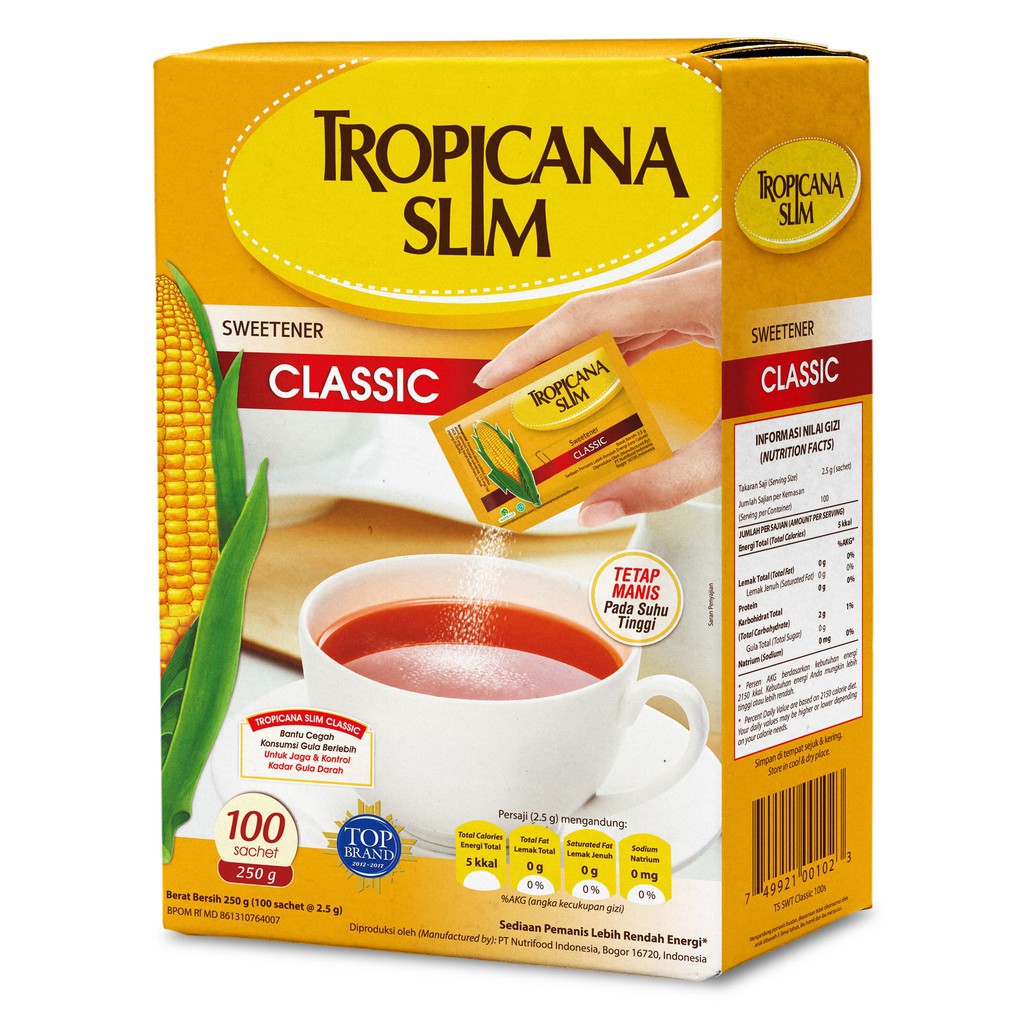 

BISA COD BAYAR DI TEMPAT Tropicana Slim Sweetener Classic 100 S