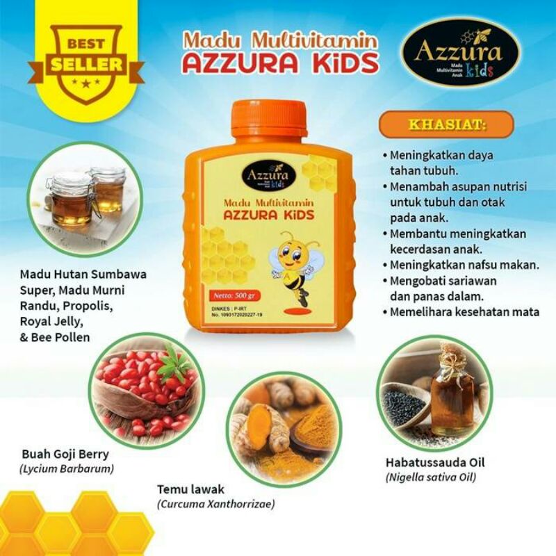 

Madu Multivitamin Azzura Kids