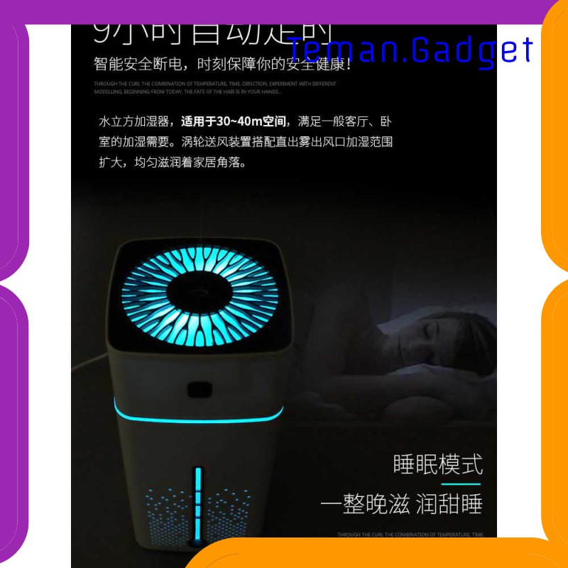 TG-CE077 Taffware Air Humidifier RGB Night Light 1000ml - HUMI KS-600