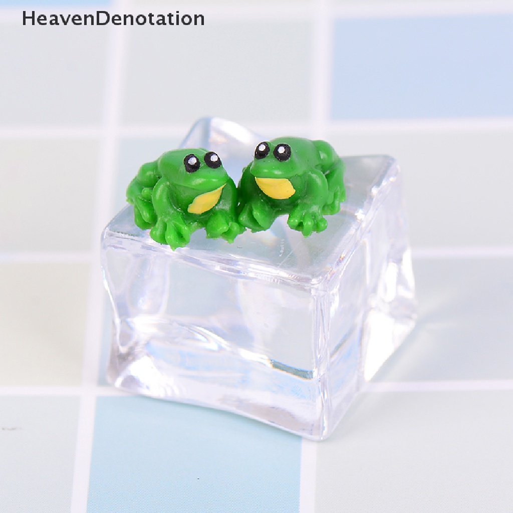 [HeavenDenotation] 2PCS Dollhouse miniature game scene model accessories mini frog