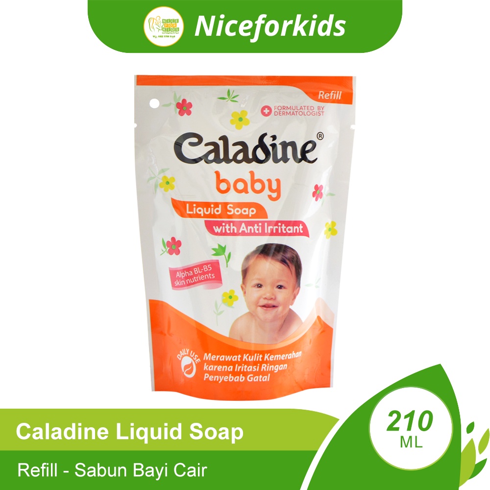 Caladine Baby Liquid Soap Refill 210 ml / Sabun Cair Perawatan Bayi Kemasan Refill