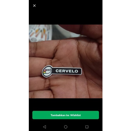 Sticker-Stiker-Decal-Tempelan-Logo-Label Cervelo UCI Fork Approved Road Bike Roadbike Sepeda Balap G