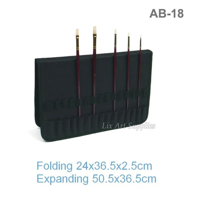 

SALE! V-TEC PAINT BRUSH ORGANIZER AB-18 / DOMPET KUAS LUKIS / ART BAG ALAT LUKIS AL1