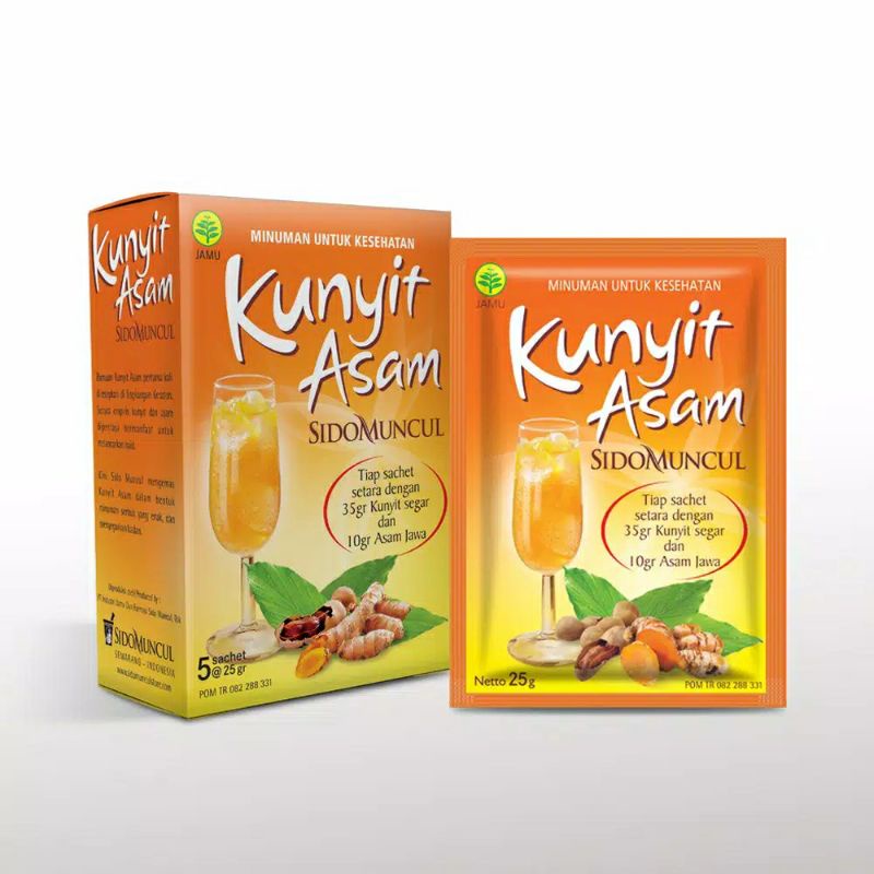 Kunyit asam sidomuncul isi 5 sachet