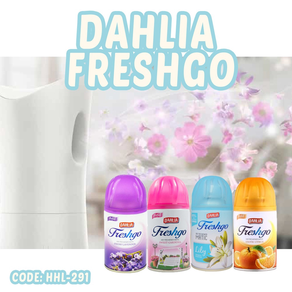 DAHLIA FRESHGO MATIC SPRAY REFILL PENGHARUM RUANGAN AROMATERAPI WANGI SEGAR