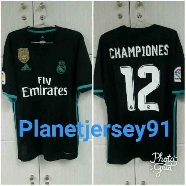 JERSEY MADRID AWAY 2017 + PATCH FIFA + NAMESET
