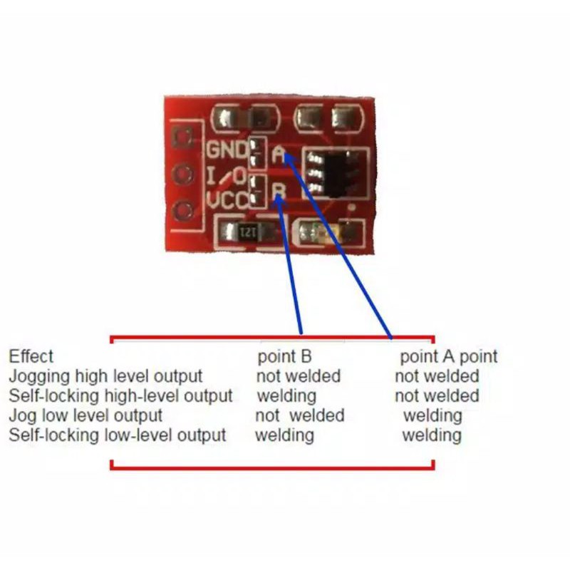 TTP223 Modul Tombol Sentuh Sensor Sentuh Saklar Sentuh