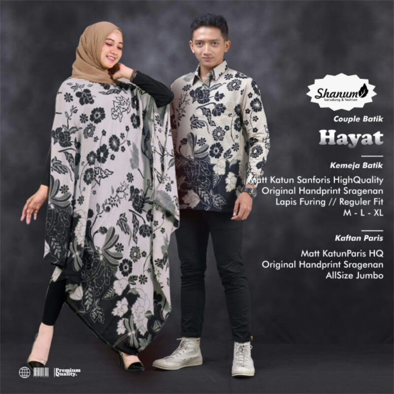 couple kaftan batik