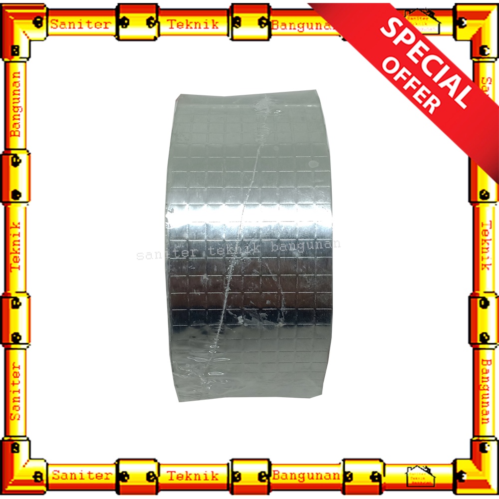 Lakban Seng Asbes Alumunium Foil Waterproof Tape 5CM X 5Meter