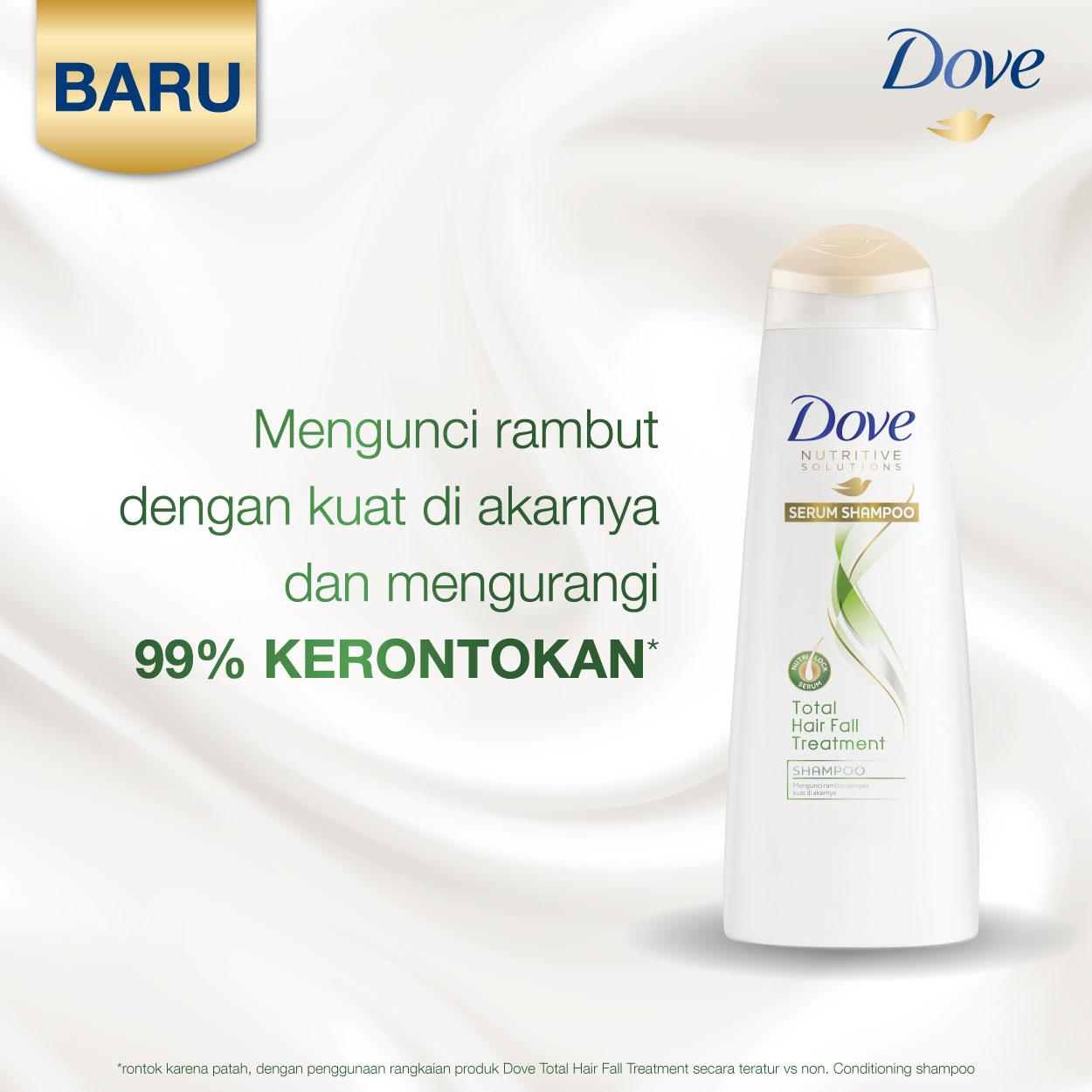 Dove Shampoo Perawatan Rambut Rontok Anti Hair Fall Kurangi Rontok S.D.99% 680Mlx2-2