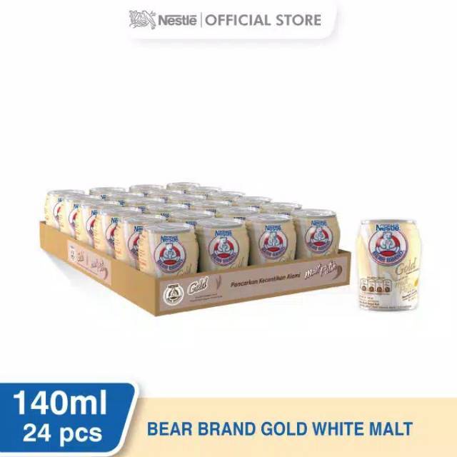 Susu beruang gold malt dan teh putih@carton