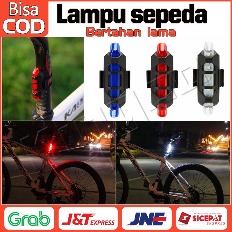  Lampu  Belakang  Sepeda  bicycle USB led Rechargeable untuk 