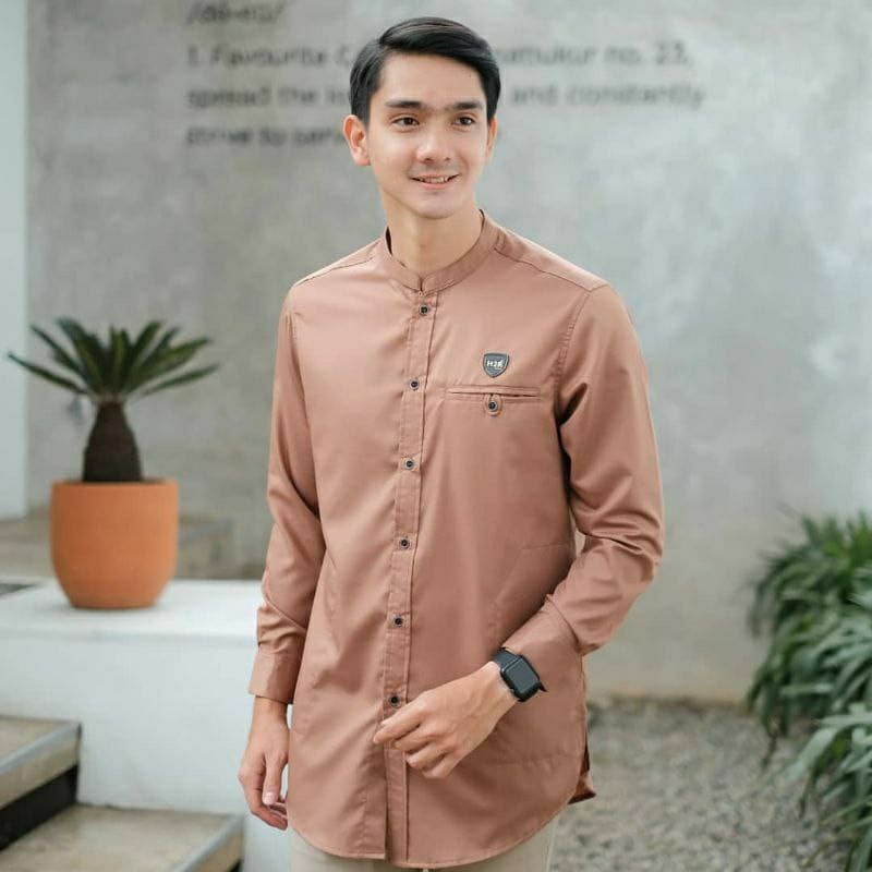 Baju Koko Kurta Dewasa Lengan Panjang Bahan Toyobo Tebal Dan Adem M L XL XXL