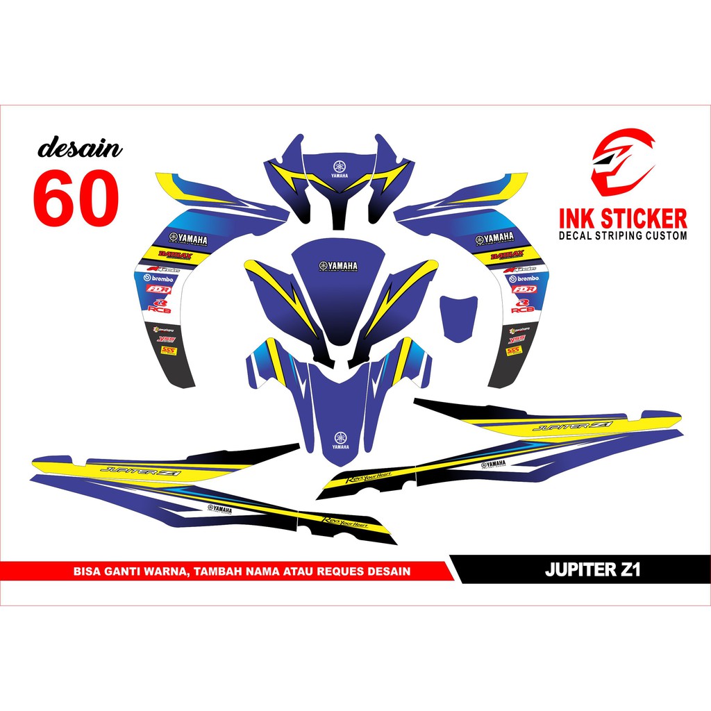 Sticker Decal Jupiter Z1 60 Fullbody