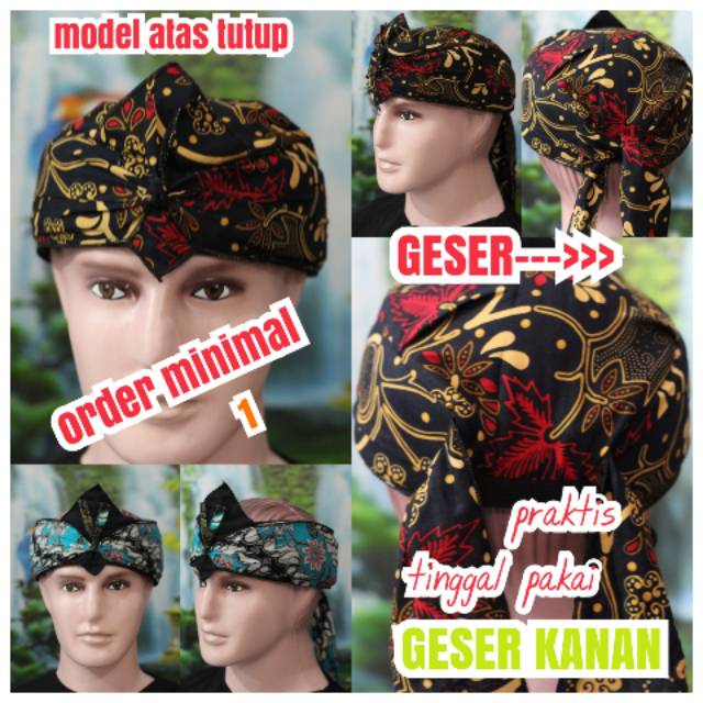 IKET KEPALA SUNDA JAWA BATIK tradisional mahkuta wangsa totopong DEWASA ATAS tutup full min order 1 (GS  02)