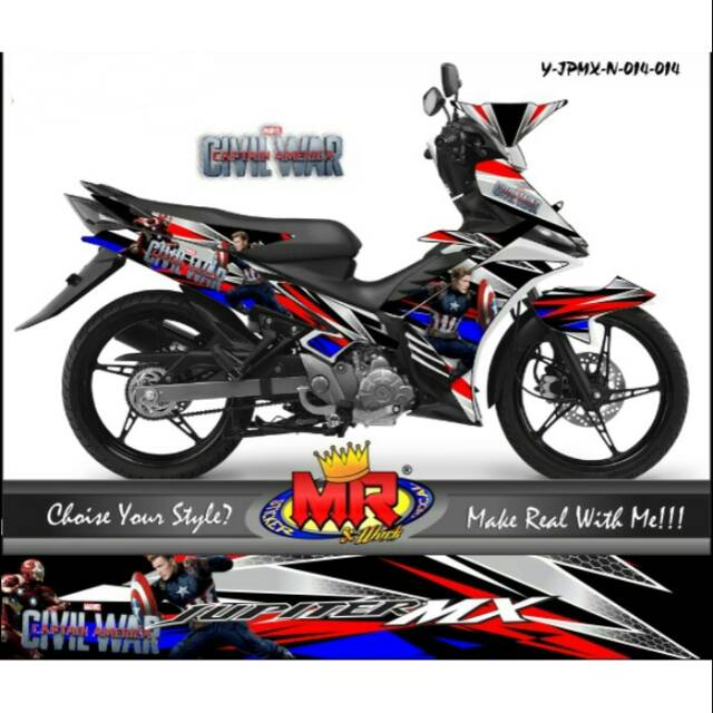  Stiker  Keren  Buat Motor Jupiter  Z Gambar Gambar Stiker 