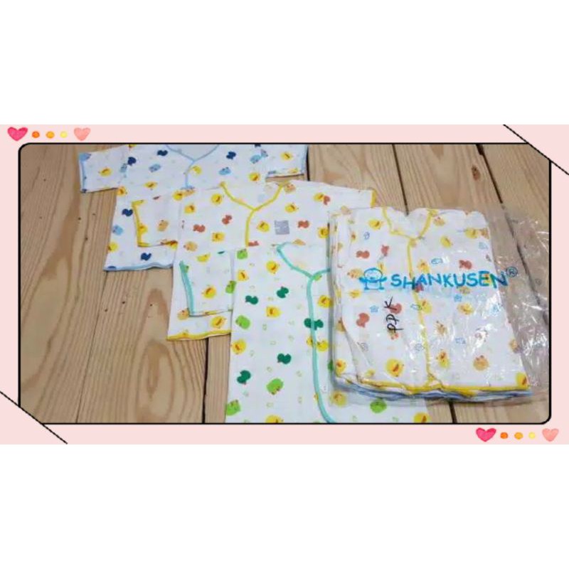 3pcs Baju Bayi Tangan Pendek SHANKUSEN Sni-1