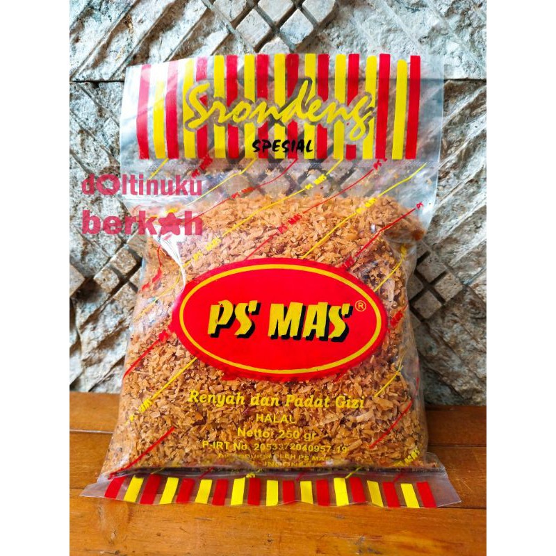 

SERUNDENG KELAPA PS MAS RASA MANIS 250 GRAM