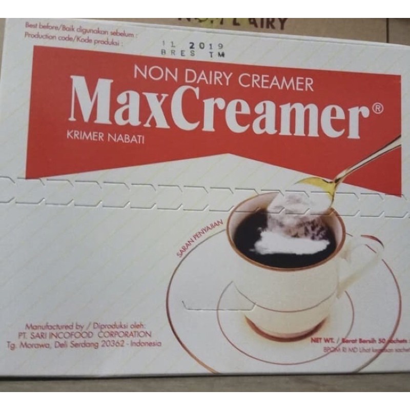 

maxcreamer sachet isi 50