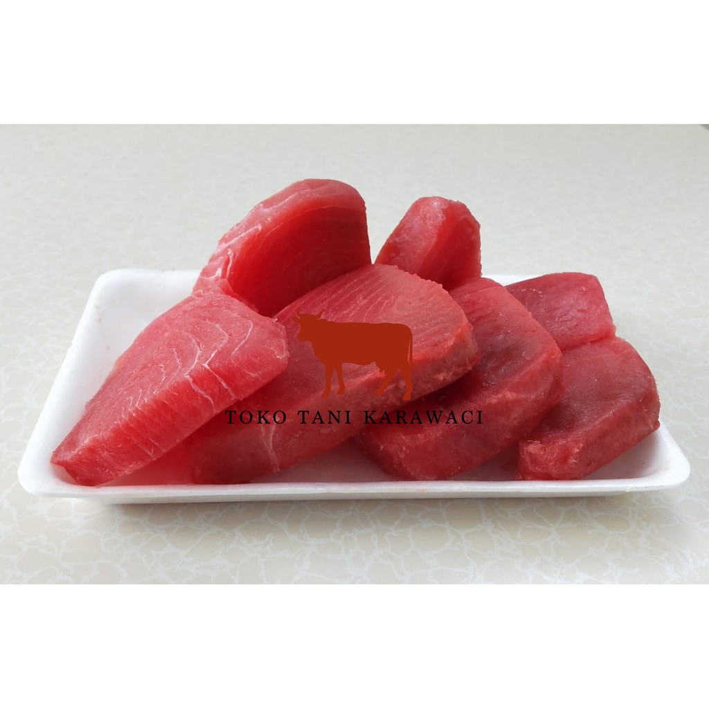 Jual Ikan Tuna Fillet Steak / Tuna Fish Sushi Grade 500gr PREMIUM