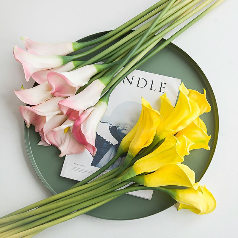 Bunga Lili Bunga Lily Palsu Bunga Artificial Bunga Plastik Bunga Hias Dekorasi Properti Foto-4