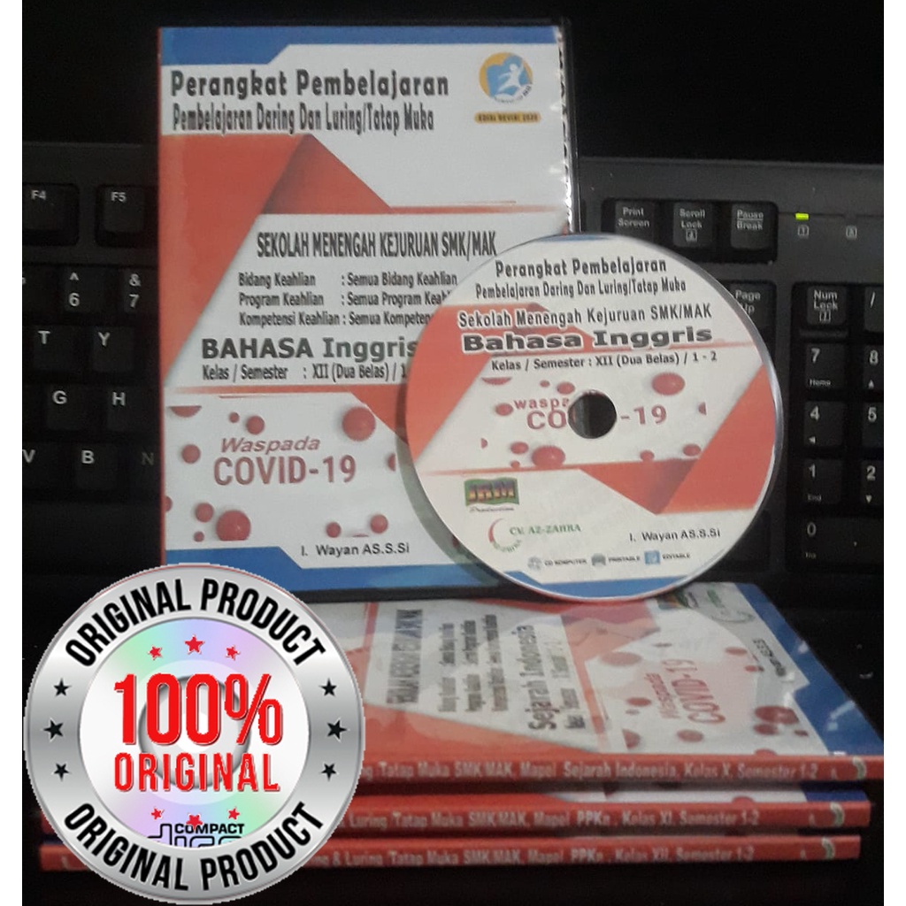 CD RPP 1 lembar Daring dan Luring/tatap muka,SMK UMUM,Mapel BAHASA INGGRIS, Kelas X,XI, XII 2Semester
