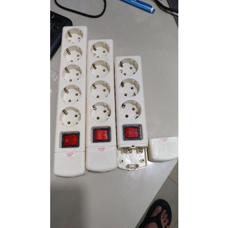 STOP KONTAK ARDE SWITCH PLAT KUNINGAN 3 4 5 LUBANG