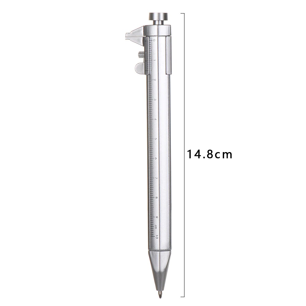 Pena Pulpen Multifungsi Ballpoint Pen Caliber Measuring Tool Scale Ruler - 7ROT7ZSV