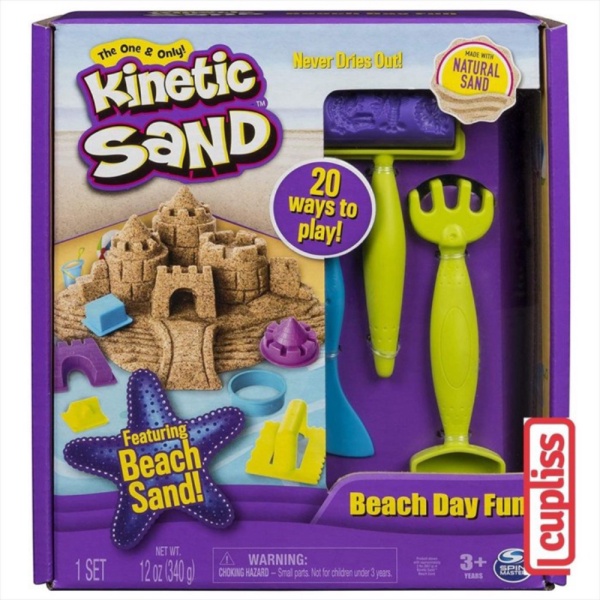 

Kinetic Sand Beach Day Fun 12 OZ Playset Spin Master Mainan Pasir Berkualitas