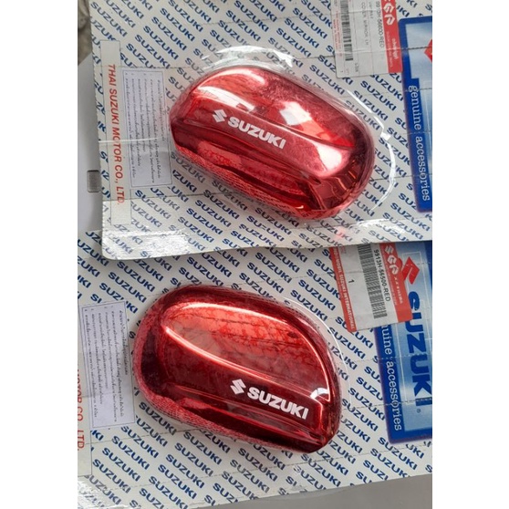 cover spion suzuki SGA chrome red merah krom