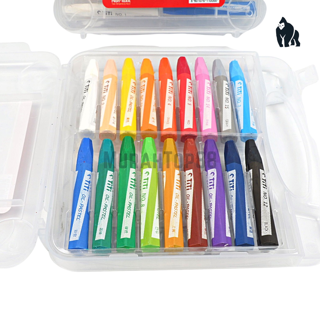 

tyvf Crayon Titi 18 Warna Oil Pastel / Krayon Mewarnai 18 W [PER SET]
