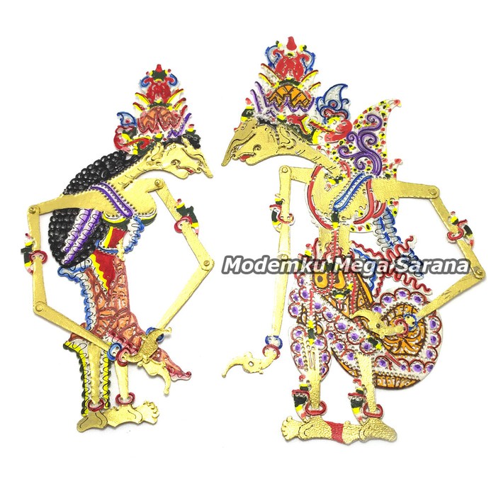 Wayang Kulit Kidangan Super 30 Cm Tanpa Gagang - Rama Shinta Mahar - Motif Ori