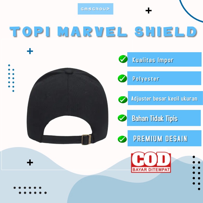 Topi Import SHIELD  Baseball Topi Golf Topi Pria Trendy