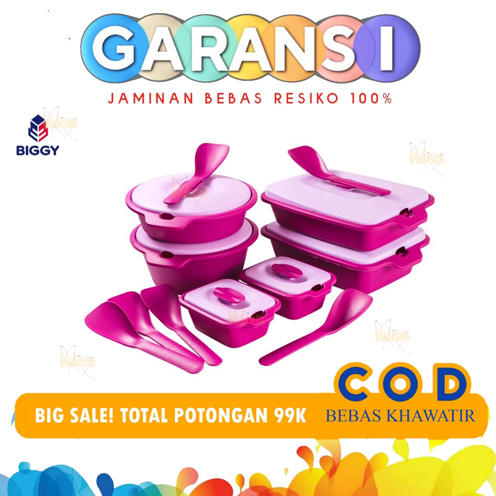 Jual Prasmanan Set Plastik - Tempat Sayur Set Wadah Saji - PINK ...