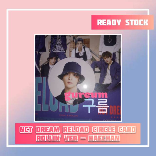[READY] NCTDREAM RELOAD PHOTOCARD RIDIN' VER ROLLIN' VER JISUNG PC , RENJUN PC, CHENLE CC, RENJUN CC