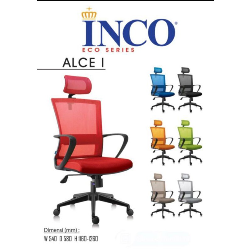 kursi kantor indachi direktur model terbaru jaring dan modern