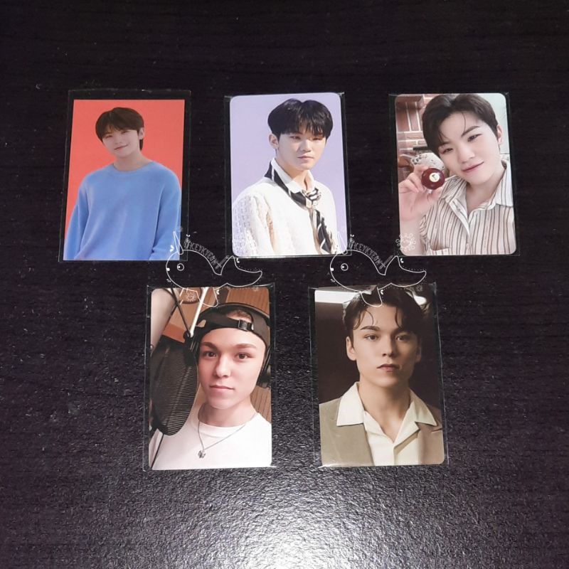 Photocard Woozi &amp; Vernon your choice beside ver, tc caratland carland, tc incomplete, benefit ktown henggarae, semicolon, pc trading card sealed unsealed attacca s. coups jeonghan joshua mingyu wonwoo hoshi dk the 8 Seventeen ver carver carat