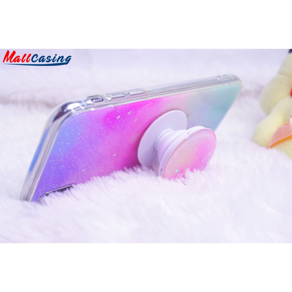 MallCasing - Realme 2 Pro | Realme XT Rainbow Bonus Popsocket Soft Case