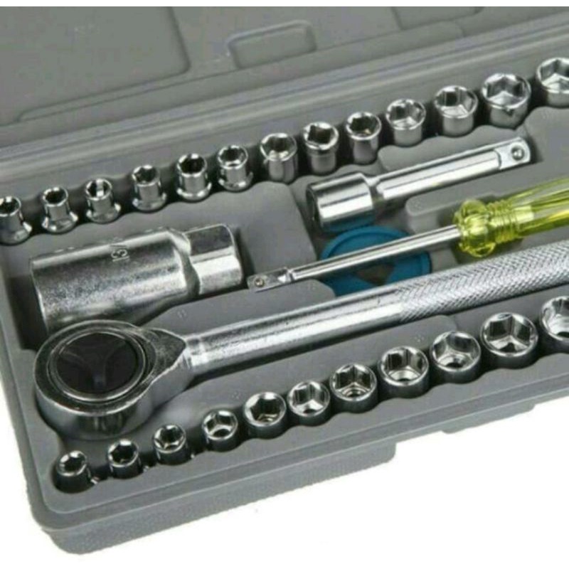 Kunci Sok 40 Set Tool Kit Lengkap