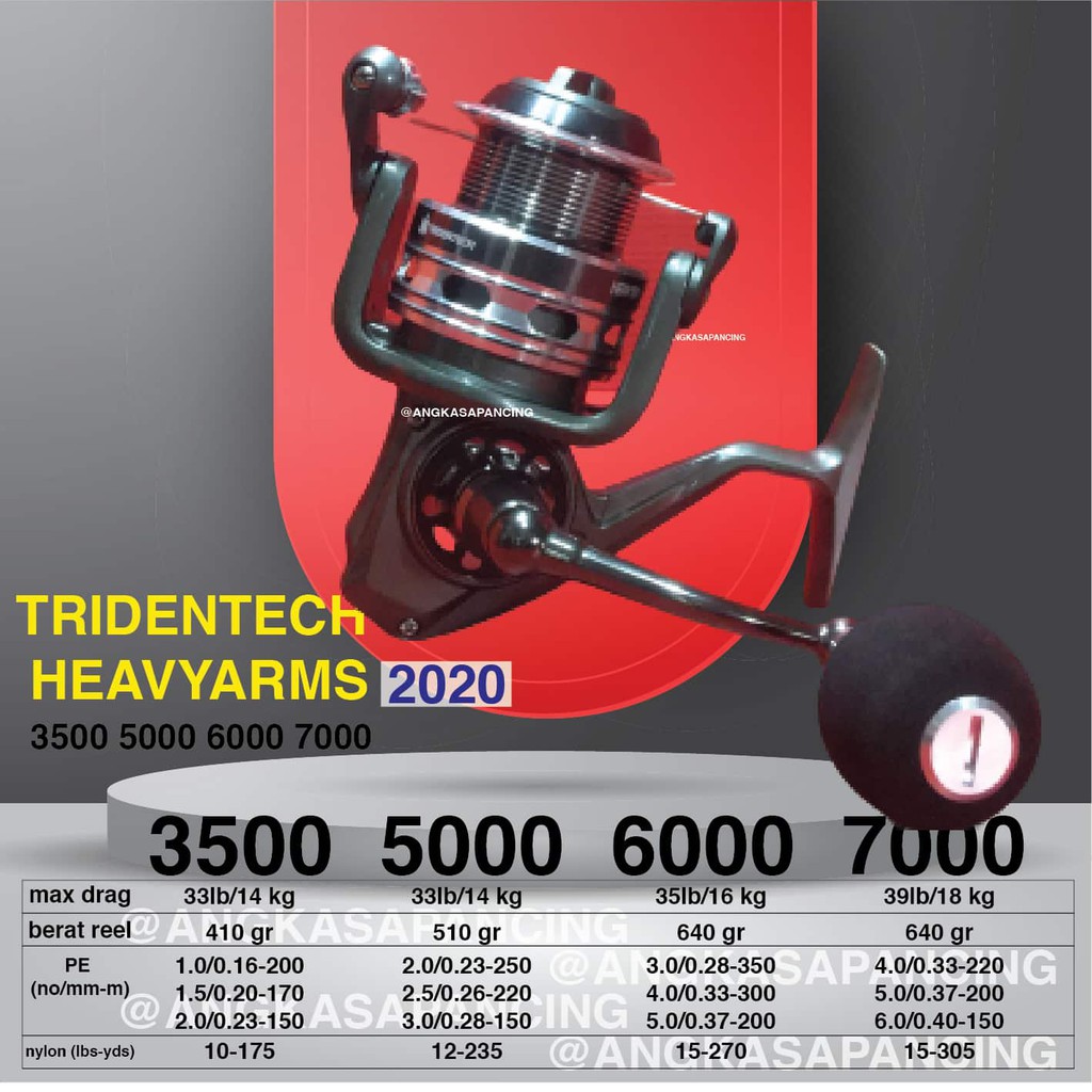 REEL TRIDENTECH HEAVYARMS 5000 POWER HANDLE