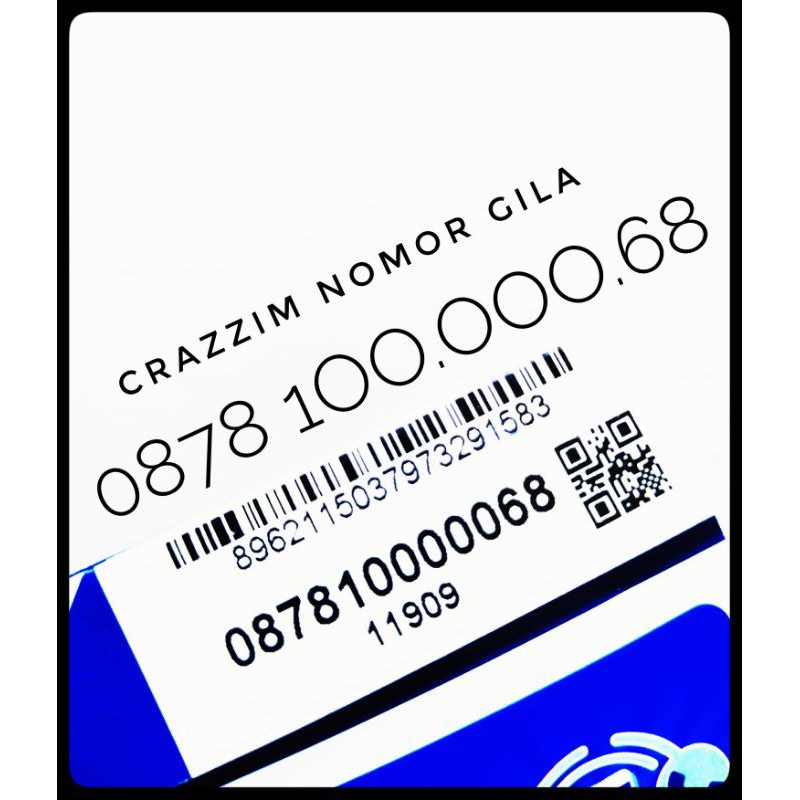 Nomor Cantik XL. Nomor Cantik Panca 00000. No Cantik Super 68. Kartu Perdana Cantik