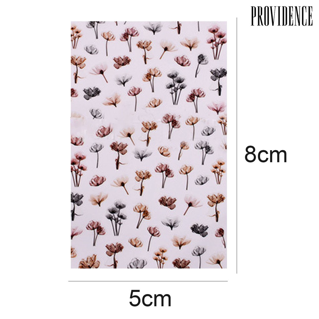 Providence Stiker Kuku 3d Motif Kupu-Kupu / Bunga Untuk Nail Art / Manicure Diy