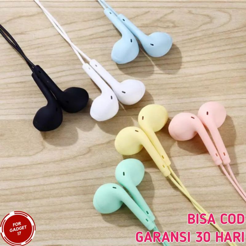 HEADSET HEDSET HENSET HEADSEAT HEADSHET EARPHONE HP MACARON MACAROON WARNA MURAH