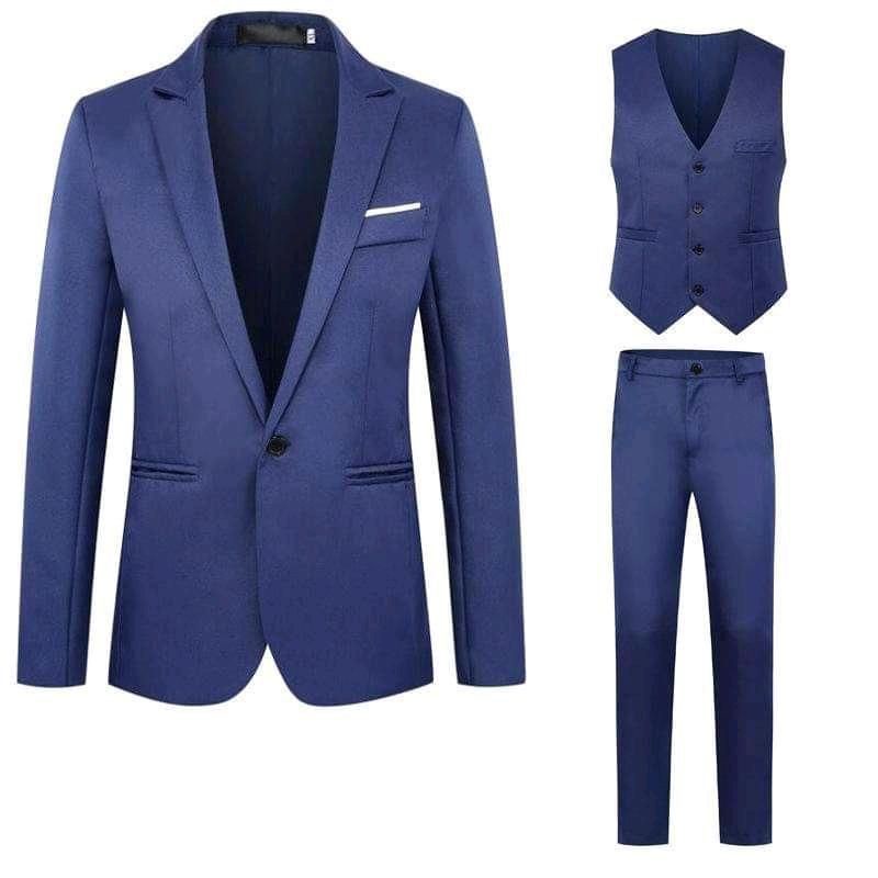 Setelan 3in1 Blazer Pria Stylish Kekinian / Set Jas Formal Stelan Kantor / Set Pakaian Pria
