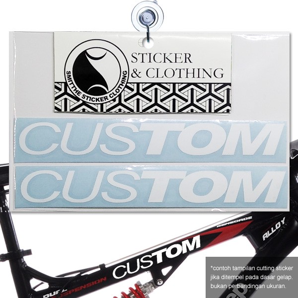 Stiker Custom Nama Cutting Sticker frame Sepeda aksesoris untuk Motor Mobil